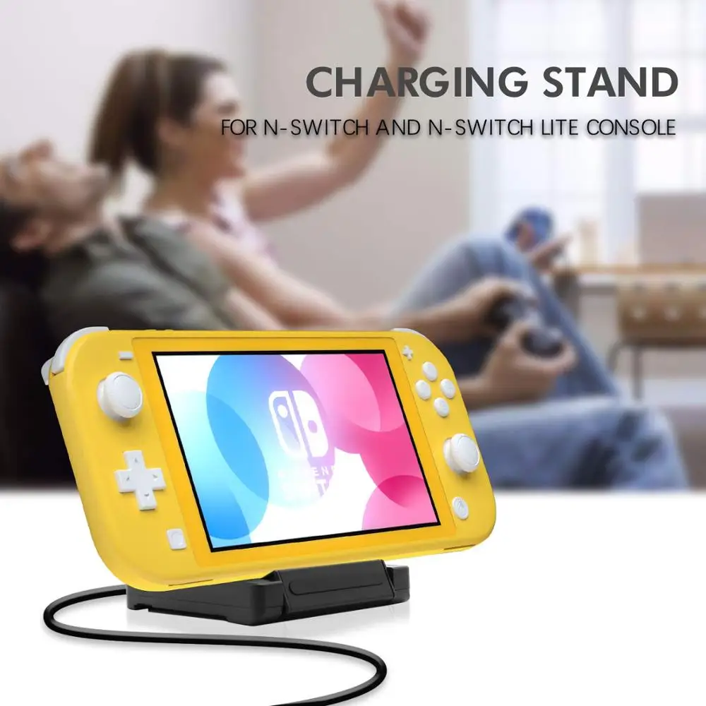 Зарядная док-станция для nintendo Switch Lite, зарядная подставка для kingd Switch Lite и переключатель с 2 игровыми слотами и 1 кабелем usb type-C