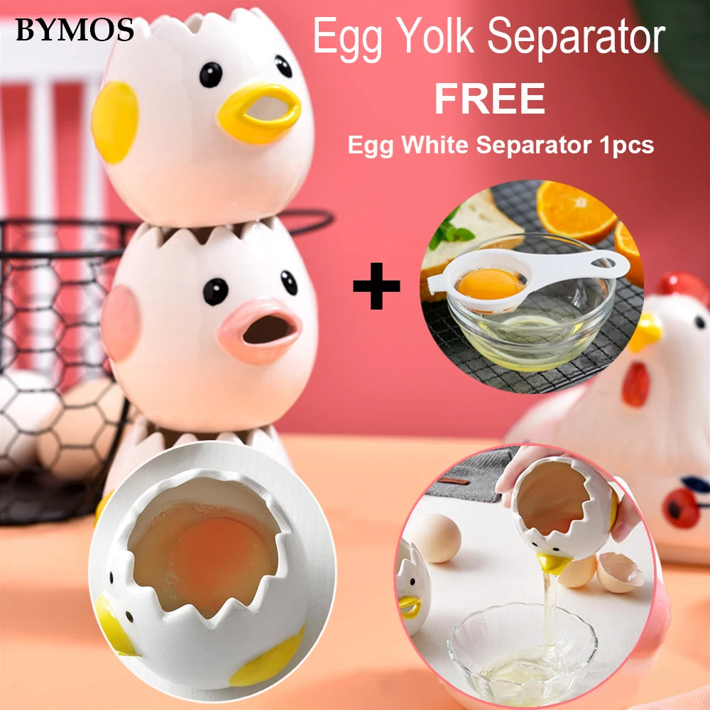 

Creative Ceramic Egg White Separator Kitchen Cooking Tools Ceramic White Separator Tools Cooking Gadget