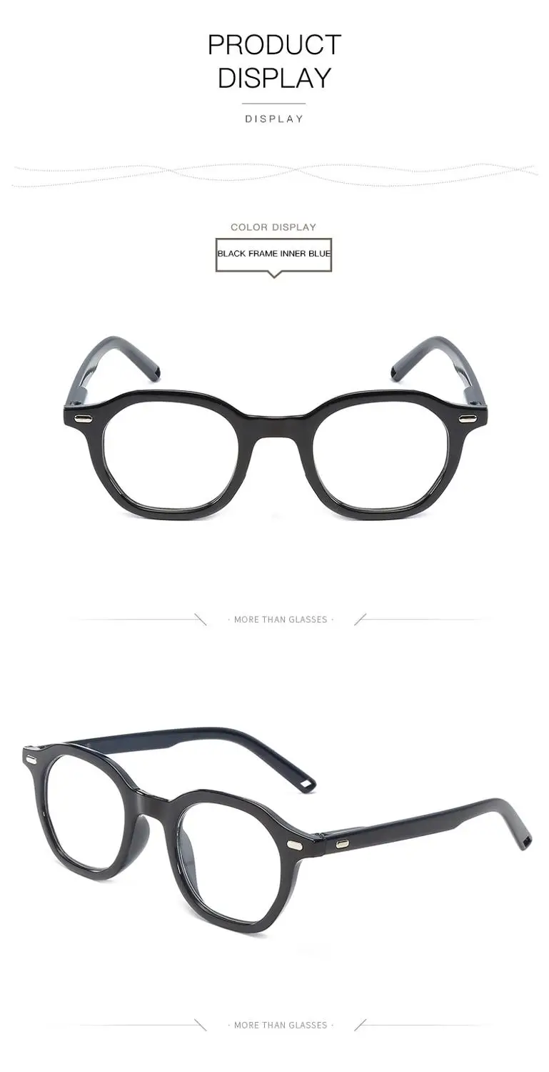 VCKA Fashion eyeglasses frame women Reading glasses Mens Plastic mirror leg Resin lenses Prescription Eyewear+1.0to+4.0 - Цвет оправы: 1
