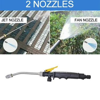 

High Pressure Power Home Sprinkler With Handle Air Condition Misting Irrigation Car Washing Switch Spray Stainless Steel Durable