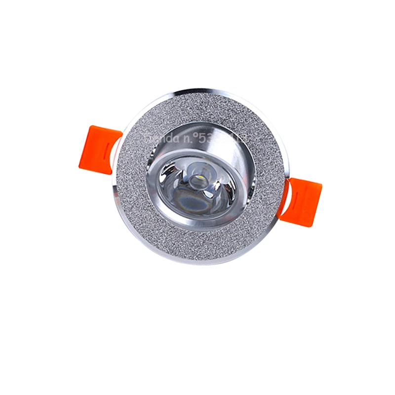 LED Spotlight Aluminum Round LED Dimmable Ceiling Downlight 1W 3W AC90-260V DC12V Recessed LED Spot Light Led Bulb Cutout 50mm With Driver