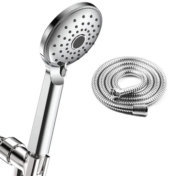 

Promotion! Handheld Shower Head, High Pressure Soft Massage 2 Spray Settings, Detachable Hand Held Shower Head with 60 inch Stai