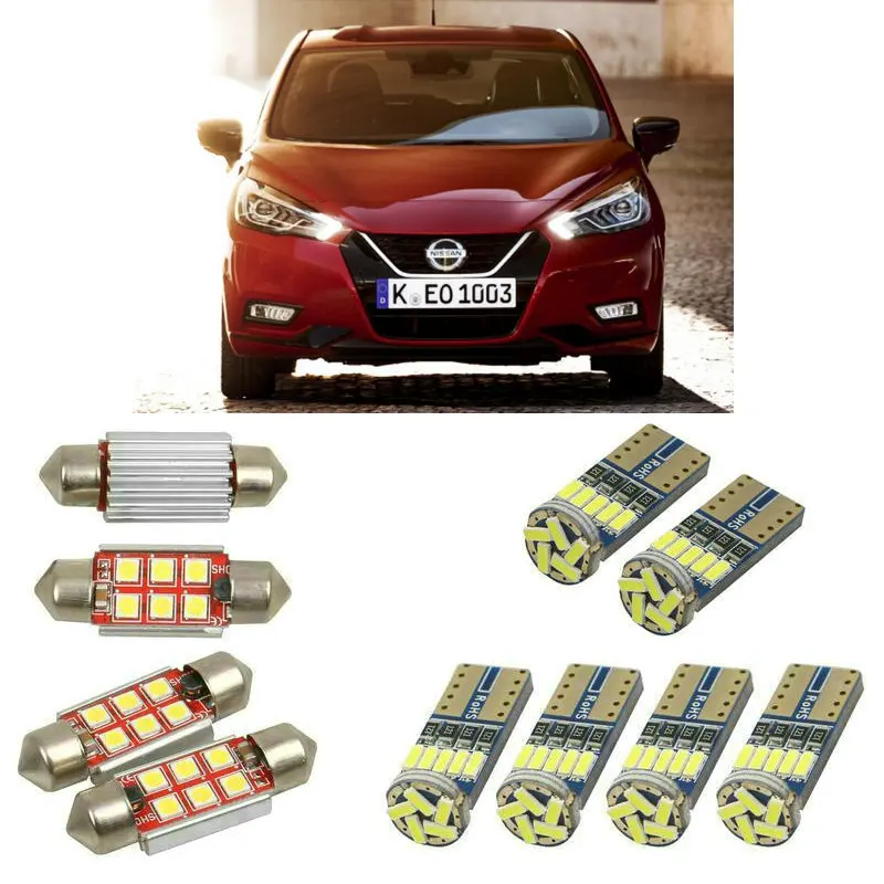 Interior Led Car Lights For Nissan Micra 2 K11 Micra 5 K14 Hatchback