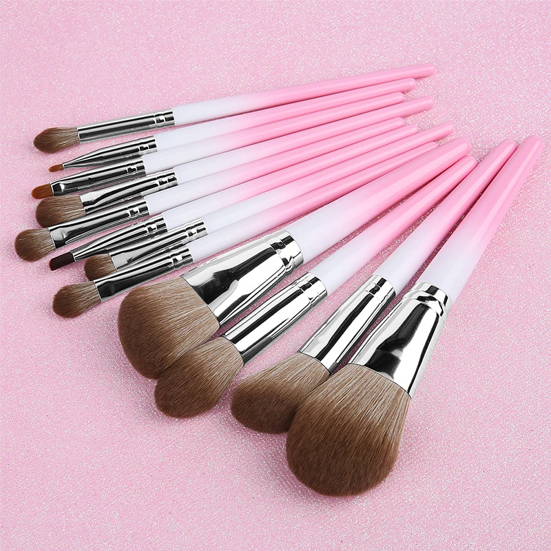 

12 Pcs Makeup Brushes Set Beauty Tools Make Up Brush Sets Cosmetic Foundation Concealer Lip Eyebrow Eye Shadow Powder Brush Etc