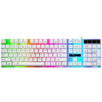 

Backlight Game Computer Desktop Home Luminous Mechanical Hand Keyboard Mouse Suit Key Mouse Mute Computer Keyboard