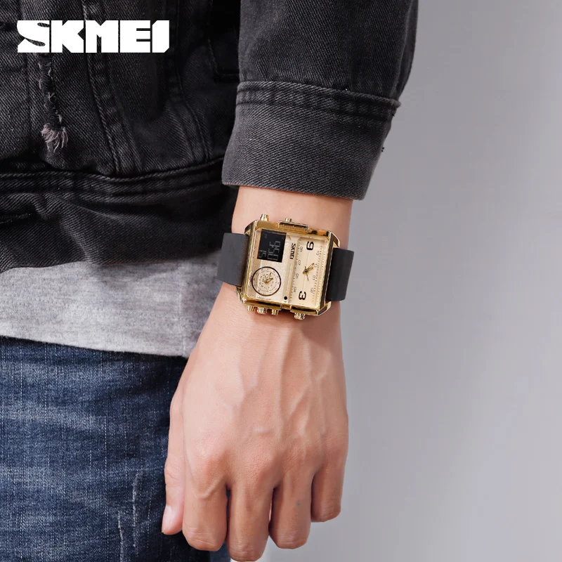 Skmei Luxury Men Quartz Digital Watch Creative Sport Watches Male Waterproof Wristwatch Montre Homm-4