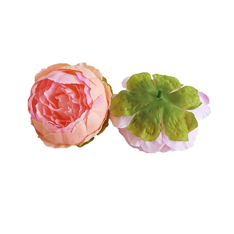 5pcs Silk Artificial Peony Flower Wedding Background Flower Wall Flower Arrangement 10cm Simulation Flower Head Bract Core