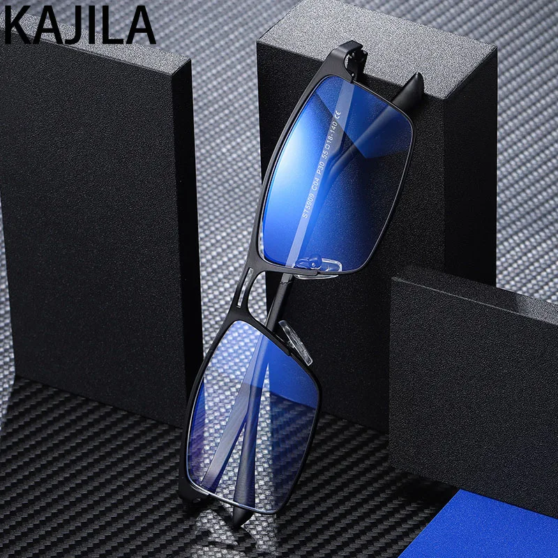 

Computer Gaming Glasses Men 2020 Mirror Metal Frame Square Anti Blue Light Blocking Glasses Man lunette anti lumiere bleue homme