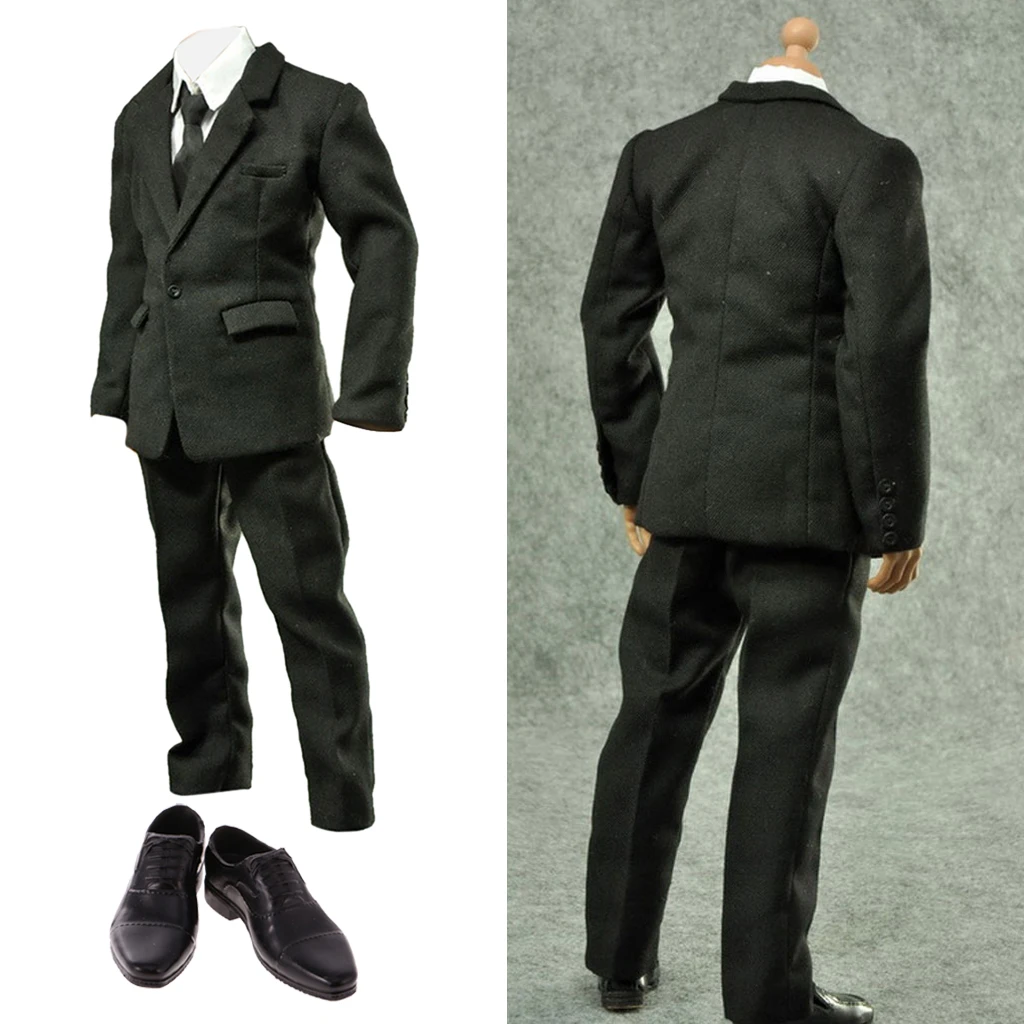 1:6 Scale Career Formal Suit Shoes 12