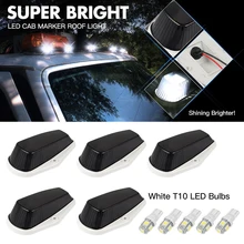 5PCS LED Cab Roof Marker Lights Running Light T10 LED Bulb For Ford Pickup Truck F150 F250 F350 F 150/F 250/F 350/F 1980-1997