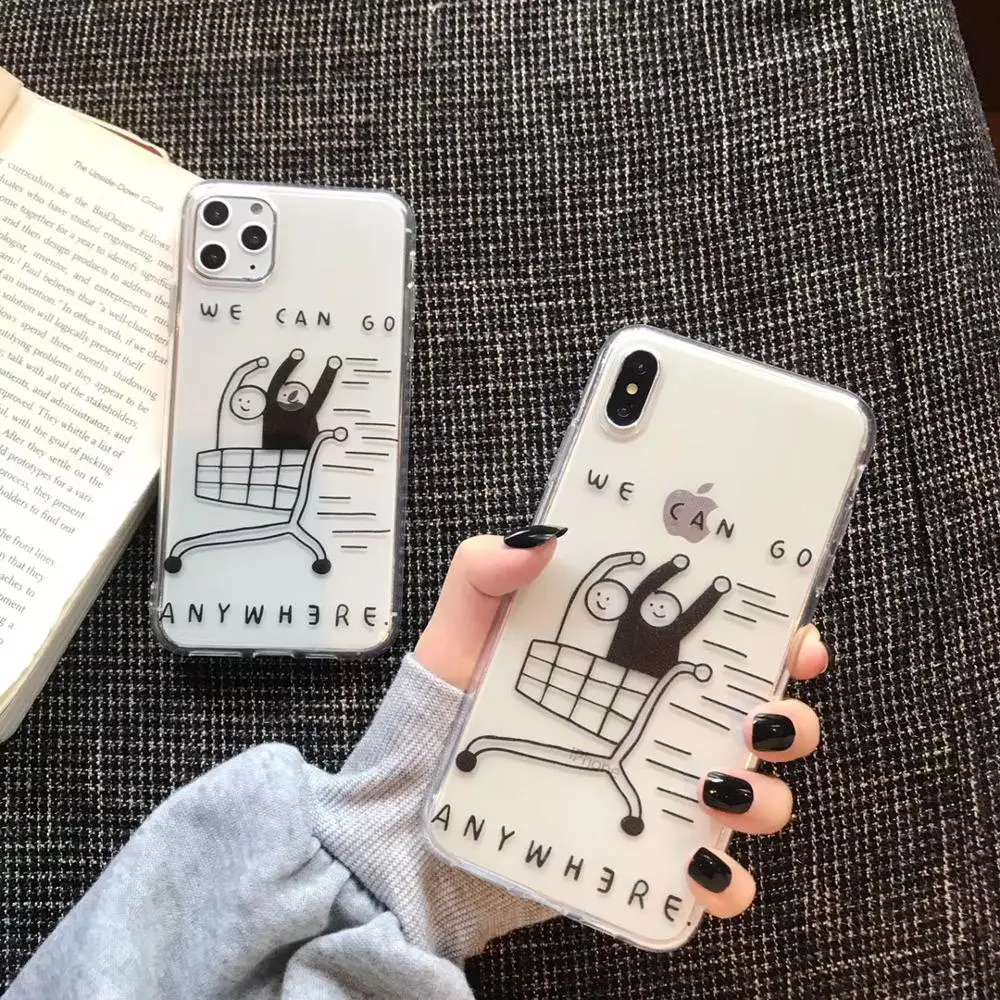 

Shopping Cart Phone Case for Samsung Note 10 8 9 plus S10 S10 E S9 S8 S7 S20 Plus Ultra A30 A50 A70 A80 A90 A5 A8 A9 Soft Cover