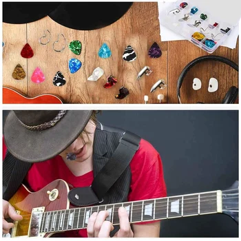 

SEWS-Guitar Accessories Kit Include 36 Pcs Guitar Picks 19 Pcs Thumb and Finger Picks Set 5 Pcs Clear Finger Protectors with Gri