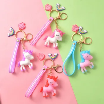 

New Fashion Cute Unicorn Cartoon Doll Keychain Pendant Student Bag Key Pendant Creative Gift Wholesale Pendant Fun Keychain