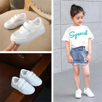

Spring Autumn Fashion High Quality Leather Childrens Casual Shoes ,Boys Round Toe Rubber Flats Shoes,Girls Soft Sole Mesh Shoes