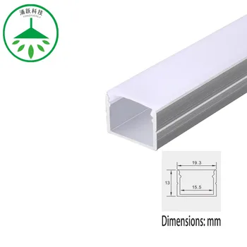 

2pcs 0.5m long LED light strip aluminum slot hotel office dining counter commercial lighting linear light shell with PC cover