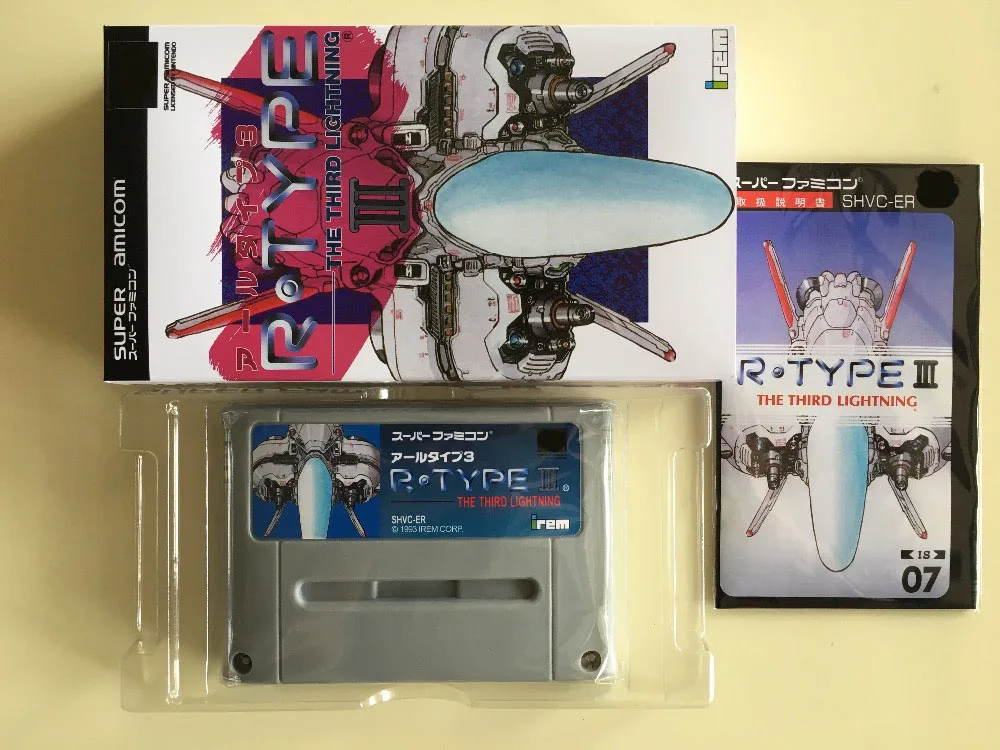 16Bit игры ** в виде буквы R Тип III (Япония NTSC-J версия! Коробка + инструкция картридж!) |