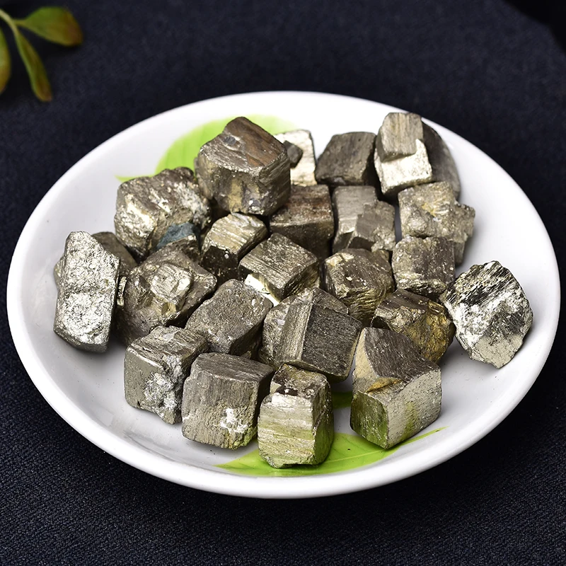 Mineral de piedra Mineral de cristal Irregular de Pyrite Irregular, Lron, espécimen para enseñanza, decoración de Joya, ornamento DIY