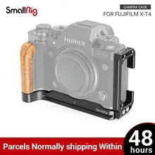 SmallRig XT4 Camera L Plate L Bracket for FUJIFILM X-T4 Camera Feature Wooden Side Grip Arca Compatible Plate Quick Release 2811