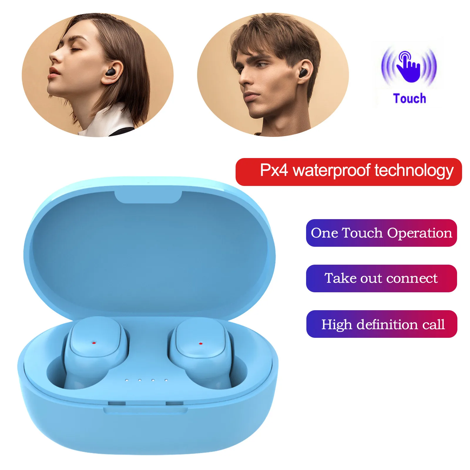 Tws спортивная Гарнитура Bluetooth 5 0 наушники-вкладыши беспроводные наушники с