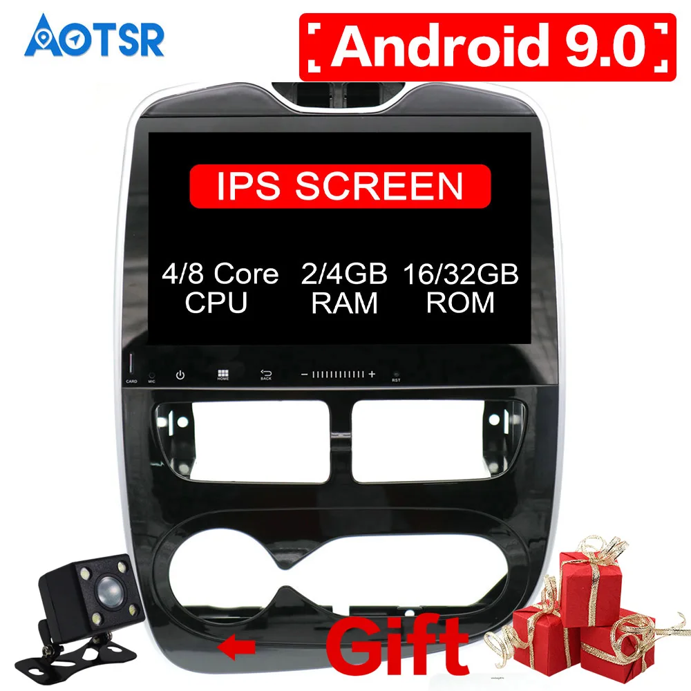 Autoradio Android 1Din 9.0 Nessun Lettore Dvd Per Renault Clio 2013-2016 Multimedia Autoradio Dab Player Car Multimedia System Video