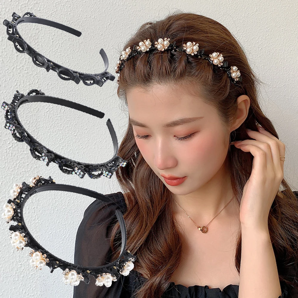 Korean Women's Chain Headband Fashion Width Hairband Hair Accessories Hair Hoop