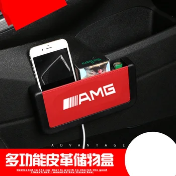 

1pc Car Storage Bag Multi-Function Universal Car Mobile Phone Storage Box For Mercedes benz A B R G Class GLK GLA C200 E200 C200