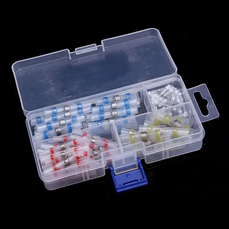 Najtaniej 100 szt. 26 10AWG Assorted tuleja lutownicza termokurczliwa Splice Butt Wire + Box