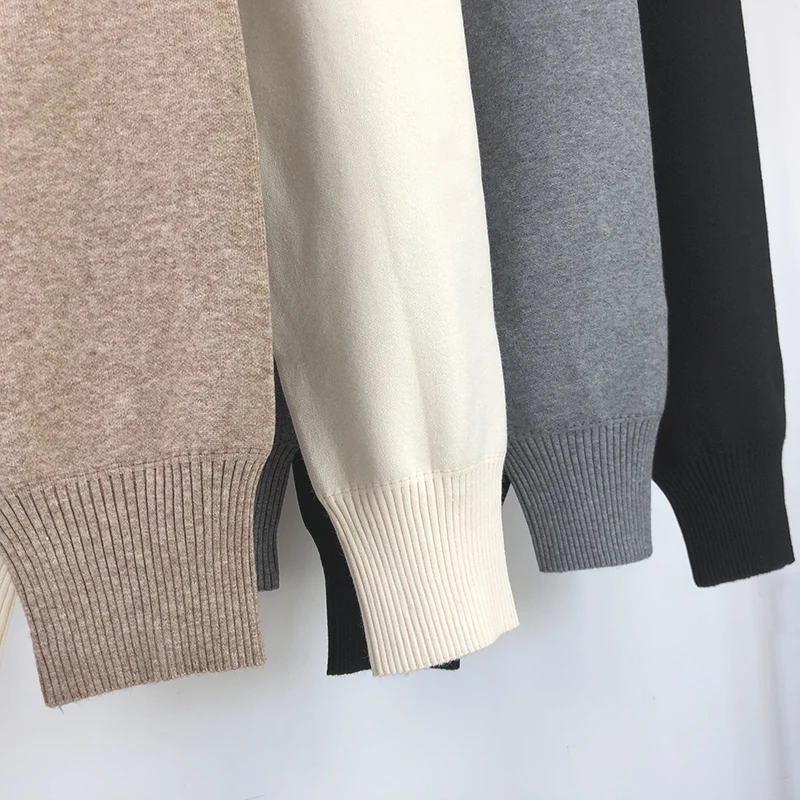Aachoae 2020 Autumn Winter Knitted Pants Women Elastic Waist Drawstring Trousers Long Pencil Pants With Pockets Ladies Bottoms