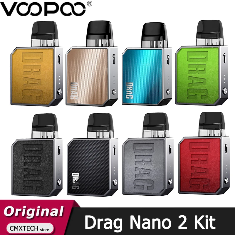 Оригинальный комплект VOOPOO Drag Nano 2 батарея 800 мАч вейп 20 Вт картридж мл электронная