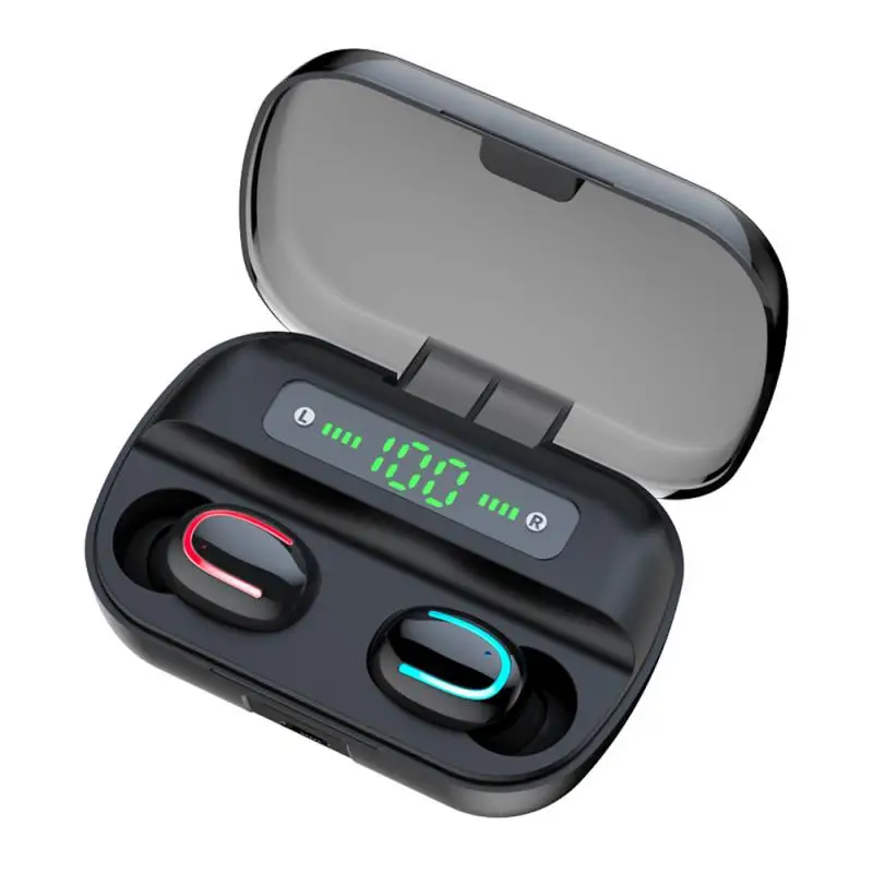 Q82 V5.0 Bluetooth стерео наушники беспроводной IPX7 водонепроницаемый сенсорный наушники гарнитура 2200 мАч батарея светодиодный дисплей