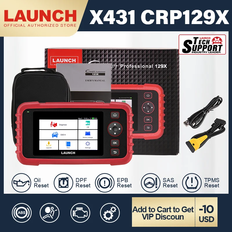 Launch X431 CRP129X LAUNCH Scan Tool OBD диагностический инструмент OBD2 сканер автоматический