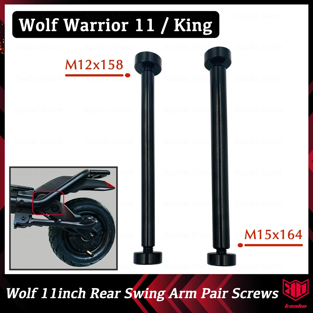 M12x158 M15x164 Kaabo Wolf Warrior 11inch Pair Screws Rear Swing Arm