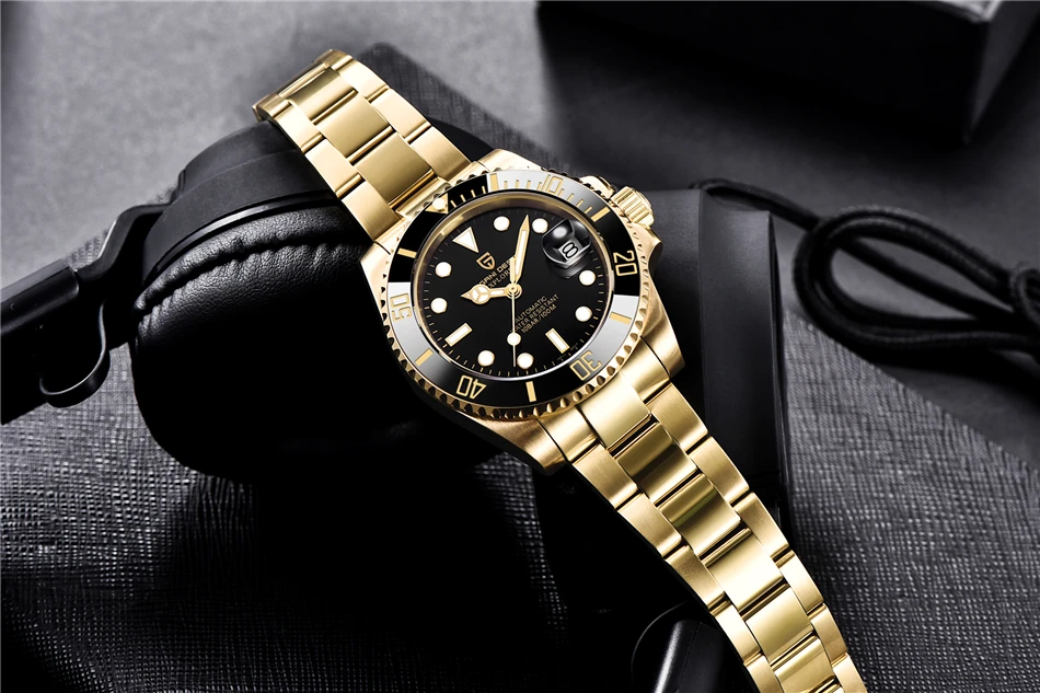 PAGANI DESIGN 40MM Men's Automatic Watch Luxury Sapphire Glass Mechanical Watch Stainless Steel Fashion Sports Waterproof Watch