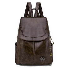 Рюкзак женский,, корейский стиль, мягкая кожа, повседневная универсальная сумка для студентов, большая емкость, на открытом воздухе, ручная работа