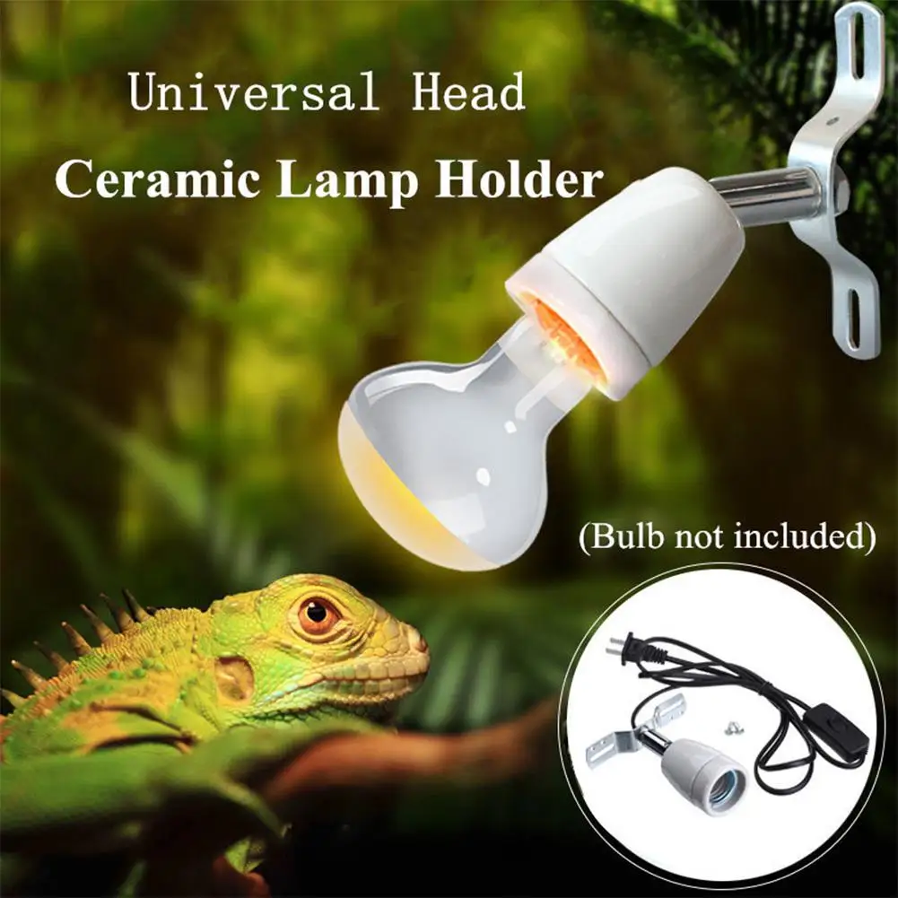 DishyKooker Load 400W Reptile Heating Lamp with Switch Socket for Tortoises British/American/Europea/Australian Regulation | Дом и сад