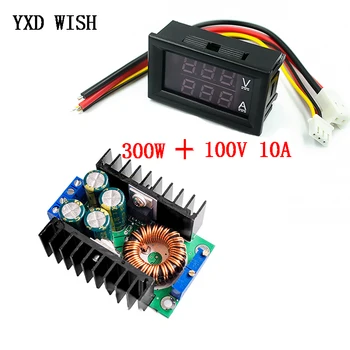 

300W / 150W Boost Converter Step Down Buck Converter Power Supply Module DC 0-100V 10A Digital Voltmeter Ammeter Dual Display