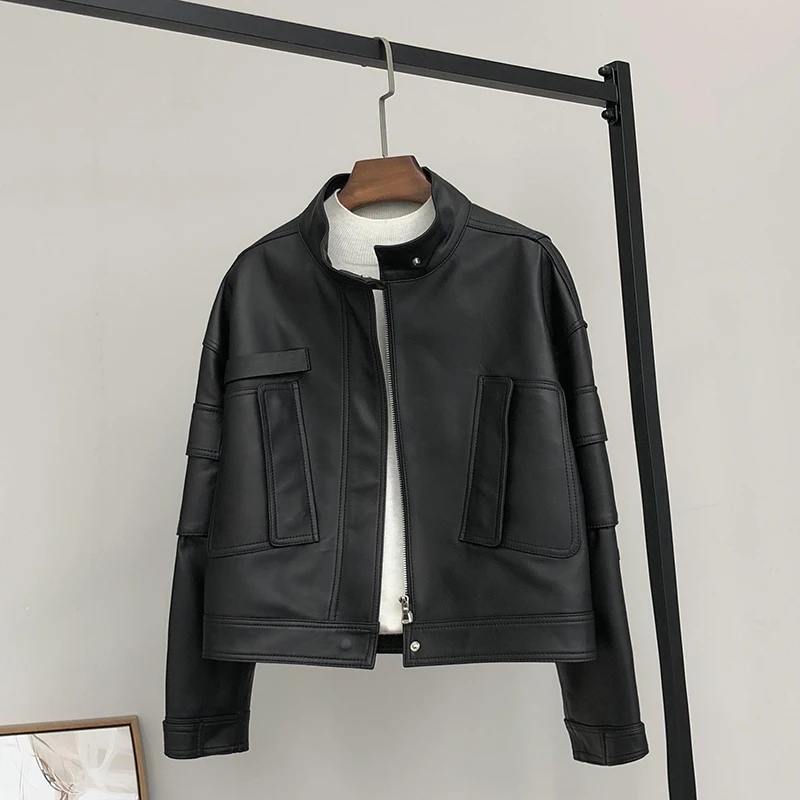 plus size short leather jacket