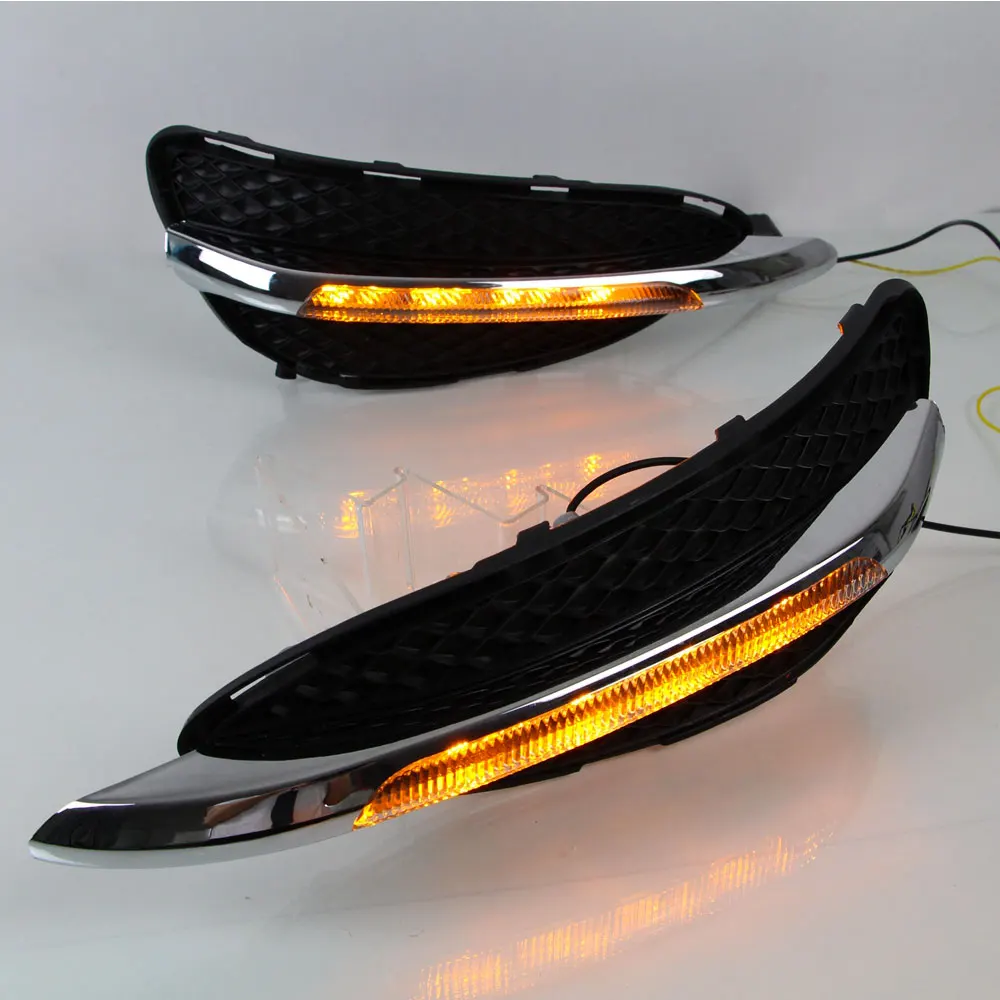 DRL Дневной светильник для Mercedes Benz W212 E Class E180 E200 E260 E320 E400 2014 2015 стайлинга