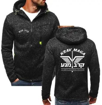 

Israel Krav Maga Hoodies Hoody Men Fashion Printed Hip Hop Sweatshirt Defense Force Autumn Men Fleece Zipper Pullover Mens Coat