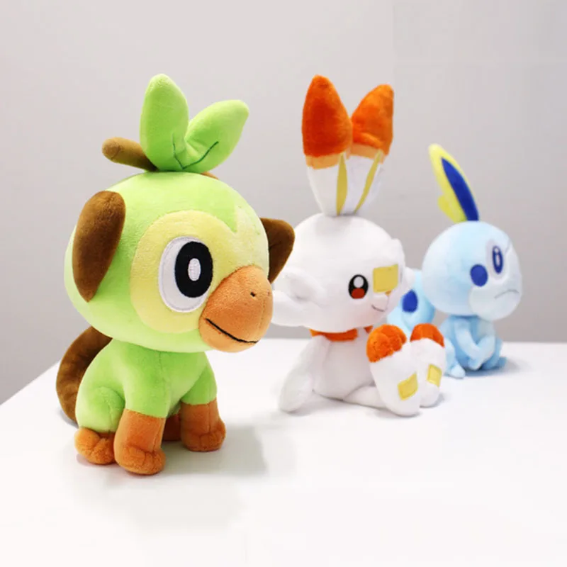Sobble Scorbunny Grookey Sirfetch 'd плюшевые куклы игрушки Покемоны Меч Щит Мягкие плюшевые игрушки Рождественский подарок для детей друг