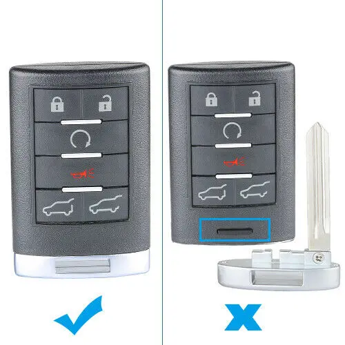 KEYECU умный пульт дистанционного управления 315 МГц 6 Кнопка для Cadillac Escalade 2007- FCC: OUC6000066