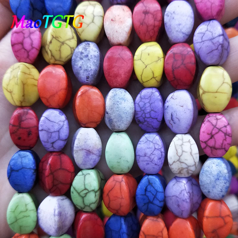 

Coloful Turquoises Spacer Beads For Jewelry Making DIY Necklace Bracelet 10x16mm Howlite Stone Bead Jewelry Making Wholesale