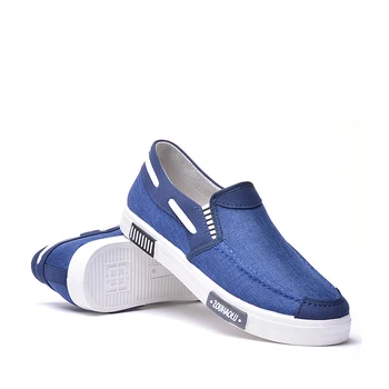 

2020 Summer Comfortable Canvas Sneakers Men Shoes Loafers Moccasins lightweight Slip-On Light Male Shoes Casual Driving