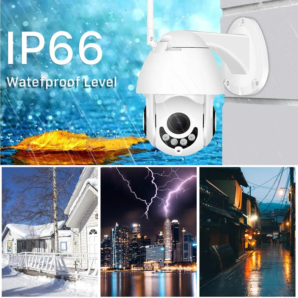 H.265 1080P WiFi IP камера беспроводная Проводная PTZ наружная скорость купольная CCTV камера видеонаблюдения приложение ICSee двухстороннее аудио ONVIF