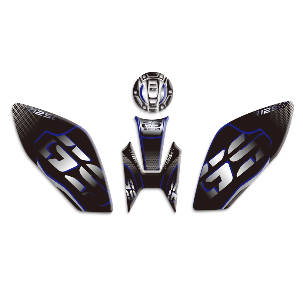 

KODASKIN 3D Printing Gas Cap Tank Traction Pad Knee Fuel Side Grip for R1250GS 2019 Exclusive HP