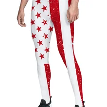 Тематика Дня независимости Ретро Американский Флаг дизайн брюки мужские не просвечивающие животик контроль модные вечерние с высокой талией Buttery So