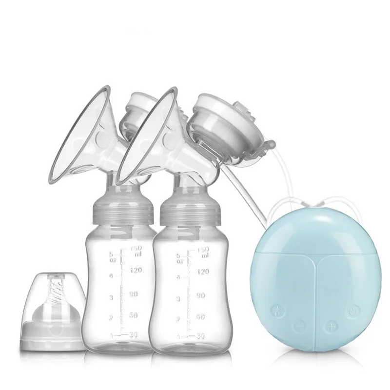 Double Electric Breast Pumps Breast Pump USB Powered Safe Milk Storage Bottle Dual Control Milk Suction Breast Breast Massager