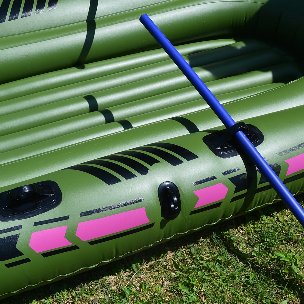 1 Set 2 - 3 Person Portable Inflatable Boat High Strength PVC Rubber Fishing Boat 230x137cm with Paddles Pump Patching Kit (9)