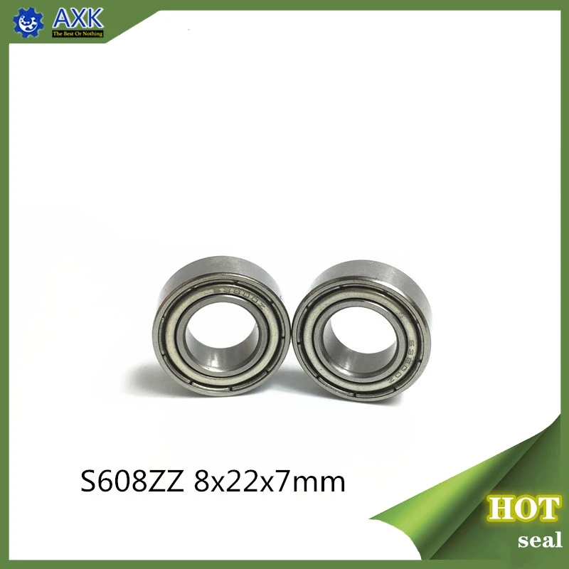 

S608ZZ Bearing 8*22*7 mm ( 10PCS ) ABEC-1 440C Roller Stainless Steel S608Z S608 Z ZZ Ball Bearings