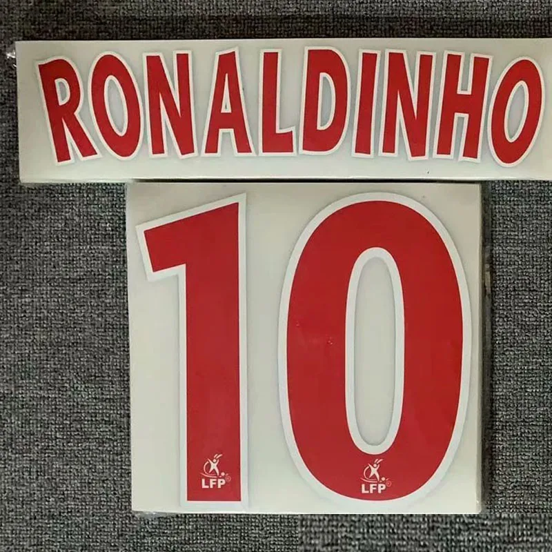 2001-2002 #10 Roaldinho Nameset печать DIY Настроить любое имя и номер значок | Дом сад